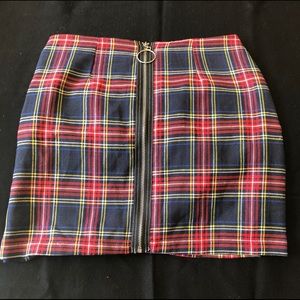 Plaid skirt